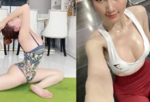 Photo of Hoa hậu Phan Thị Mơ chuộng mặc đồ bơi tập yoga