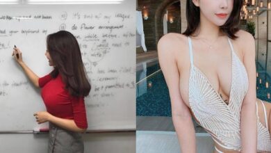 Photo of Cô giáo Anh văn xinh đẹp mặc bikini đội nón lá ở Nha Trang có body hút mắt